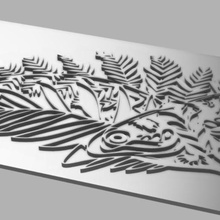 la última parte 2 ellie del tatuaje arte de placa art por último nosotros 3d print model - Mito3D