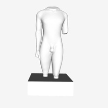 daha sonra kouros actium louvre paris sanat le muse du Müzesi Fransa 3d print model - Mito3D