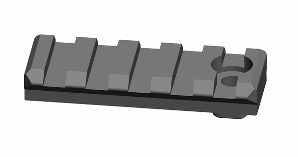 lateral picatinny rail fabarm stf12 picatinny rail fabarm stf12  3d print model - Mito3D