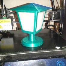 laterne lámpara romántico cena mesa conjunto 3d print model - Mito3D