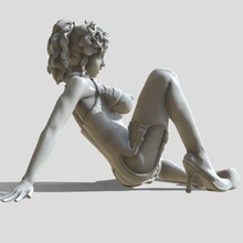 látex mujer Arte hembra figura niña cuerpo anime personaje personas estatua piernas tacones figurilla dama bdsm 3d print model - Mito3D