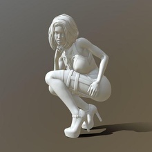 látex mujer 3d print model - Mito3D