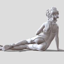 látex mujer Arte hembra figura niña cuerpo anime personaje personas estatua piernas tacones figurilla dama 3d print model - Mito3D