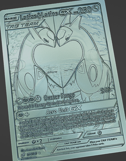 latias latios tarjeta pokemon nintendo tarjetas anime alivio manga Arte 3d print model - Mito3D