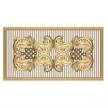 lattice carved panel cnc architecture metal fence fencing casting iron forged balcony railing baroque panelling decor stl 3d print model - Mito3D