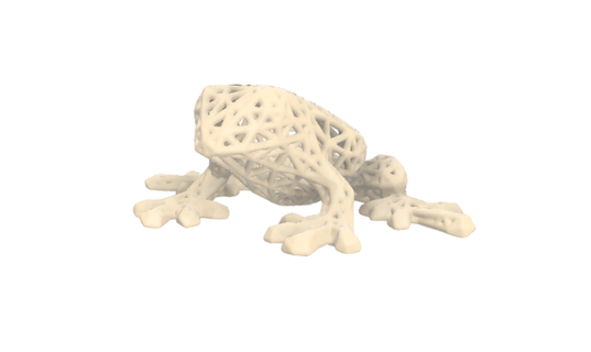 treillis grenouille pendentif Collier bijoux animal 3d print model - Mito3D