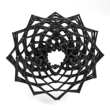 lattice star art pattern waves organic surface parametric geometric 3d print model - Mito3D