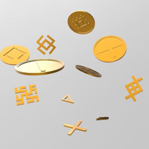 letón mitología simbolos 3D print model - Mito3D