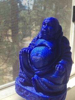 ridendo buddha piatto base 3d figura Stampa scansione statua sculture busti arte 3d print model - Mito3D