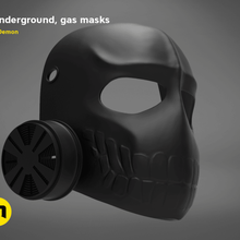 rire masque à gaz - 6 souterrain jeu le casque pénale de l'agent rôle portable underground la série reynolds hardy costume cosplay michaelbay d'action 6underground 3d print model - Mito3D