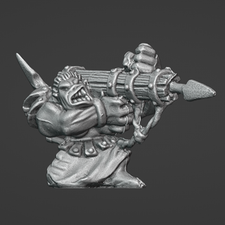 launcher gioco mago cavaliere orco predoni arpione bazooka missile bullone 3d print model - Mito3D