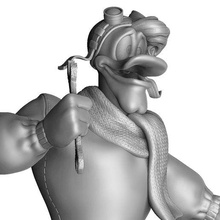 başlatma çubuğu mcquack stl 3d yazdırılabilir Mickey fare Disneyland heykel minyatür hasis Mcduck Minnie Plüton Donald Dale yonga rokfor kurtarma görevlisi karanlık kanat ördek 3d print model - Mito3D