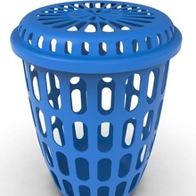 laundry basket object lavender clothes 3d print model - Mito3D
