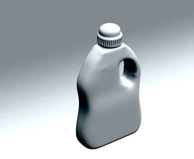 laundry detergent bottle file stl model 3d print detergenti bottiglia 3d print model - Mito3D