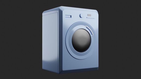 laundry machine 3d print model - Mito3D