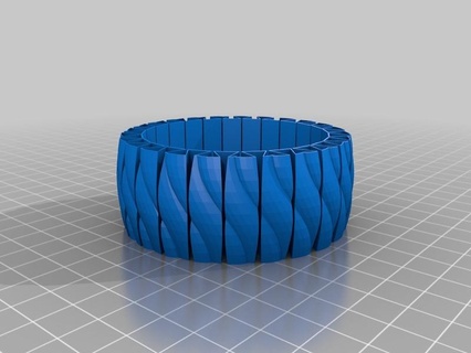 laura's stretchlet bracelet customized bracelets 3d print model - Mito3D