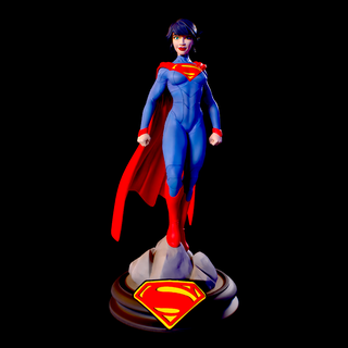 laurel kent - superwoman earth 11 superman 3dprint printready dccomics heroine hero collectible fanart toy 3d print model - Mito3D