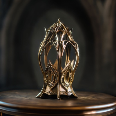 laurelin laterne architektur herr of ringe bruchtal lothlorien lotr magie fantasie kerze halter unterstützung fee lichter lampe hochzeit 3d print model - Mito3D