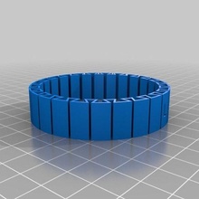lauren customized dual flexible bracelet bracelets 3d print model - Mito3D