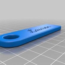 lauren key chain customized accessories 3d print model - Mito3D