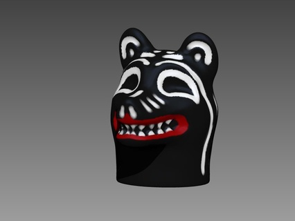 laursa cabeça Brasil folclore pernambuco Urso folklore monster character dress 3d print model - Mito3D