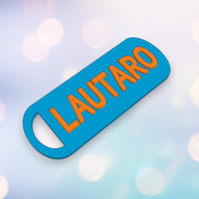 lautaro anahtarlık anahtar 3d print model - Mito3D