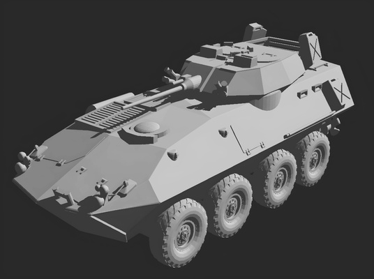 lav 25 8x8 us deniz oyun tank askeri ifv mbt fransa 1 72 yılın ordu k2 siyah panter 3d print model - Mito3D