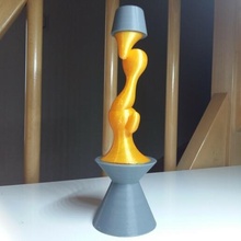 lava lamp deko decoration art lavalamp light simple easy to print fire 3d print model - Mito3D