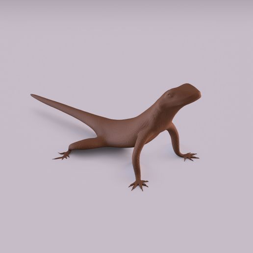 lave lézard animal reptile figurine statue art décoration intérieur faune nature sauvage jouet 3D print model - Mito3D