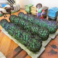 lavanda pés jogo miniatura provence bush planta paisagem mock-up santon 7cm modelo 3d print model - Mito3D