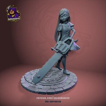 lavenza persona 5 figure game girl female character caroline justine velvet room 3d print model - Mito3D