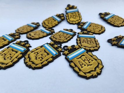 lavero afa 3 stars argentina champion keychain 3d print model - Mito3D