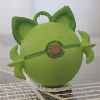lavero pokeball sprigatito 3d print model - Mito3D