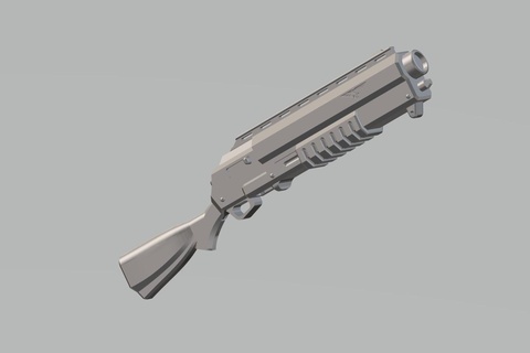 lawbringer shotgun cosplay war-hammer 42k grimdark shotgun adeptus arbites darktide imperial empire  3d print model - Mito3D