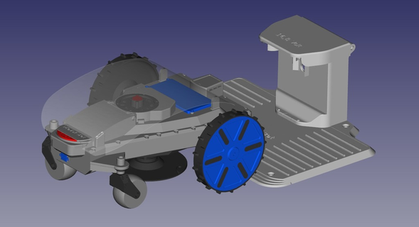 Rasen Mäher Roboter Teile demnächst Zuhause Haus draussen Garten Aktivitäten 3d print model - Mito3D
