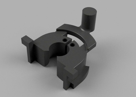 lawnmower shaft holder replacement viking wheel 3d print model - Mito3D