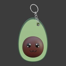 lawyer key ring - stl + obj gadget fruit vegetable kawaii cute poly 3d print model - Mito3D
