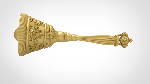 laxmi campana 3d modello Dio murti bell Emergere samagri arte gioielleria viso 3d print model - Mito3D
