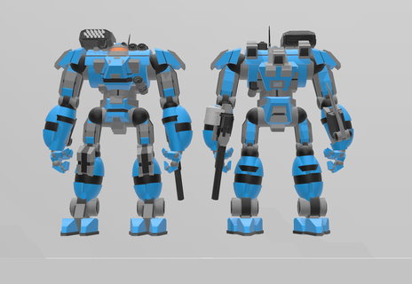 Lazzaro lzs x 1 7 gioco battletech Battlemech mech mecha mechwarrior robot serbatoio esercito militare 3d print model - Mito3D