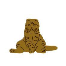 lazy cat cookie cutter home 3d print model - Mito3D