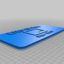 lb Süper kahraman Sanat özelleştirilmiş işaretler logolar 3d print model - Mito3D
