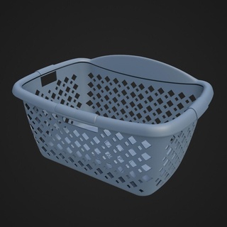 lblc laundry basket 3 basket laundry mini dolls miniatures collectables doll house toy barbie roll play imagination  3d print model - Mito3D