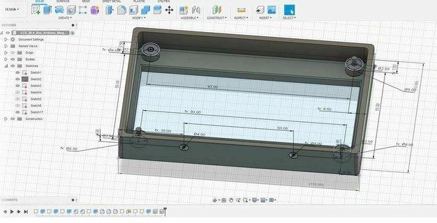 lcd2004 case 3d yazıcı parçalar 3d print model - Mito3D