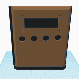 lcd 1602 4 button case enclosure electronics 3d print model - Mito3D