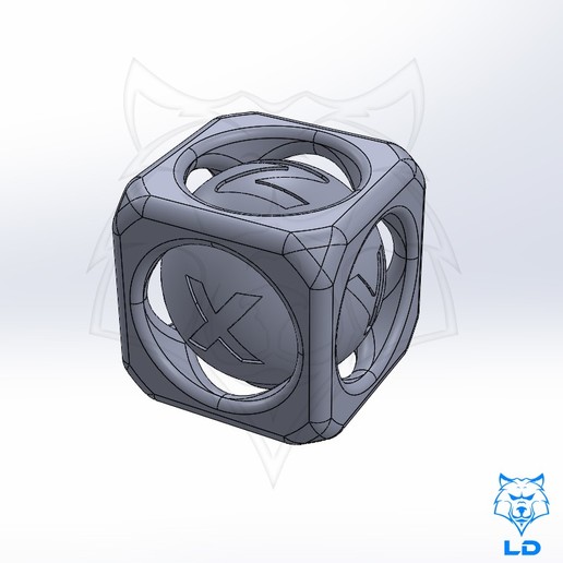 ld kalibrasyon küp stres testi aracı lobo dorado küpü 3D print model - Mito3D