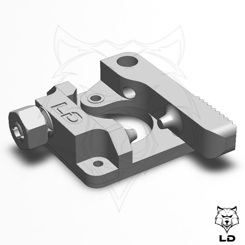 ld estrusore modifica mk1 strumento lobo dorado 3d ld3d Stampante bowden accoppiamento 3D print model - Mito3D