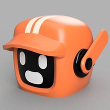 king pazarlama ve küçük robot oyun model robotlar prop turuncu netflix ölüm robotları aşk kafa 3d print model - Mito3D