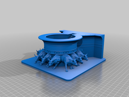 lds batismal Fonte 3d print model - Mito3D
