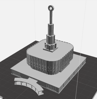 lds Utah templo ornamento edificios estructuras 3d print model - Mito3D