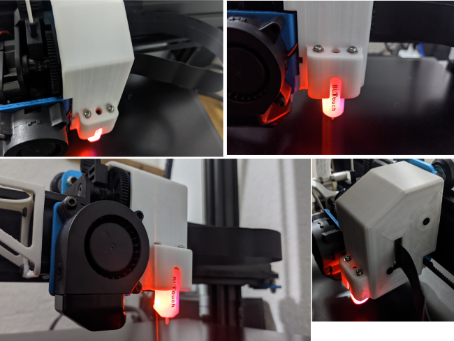 le güzel dokunma topçu yan sarmalayıcı swx1 Bltouch değişiklik x1 3d yazıcı Aksesuarlar 3D print model - Mito3D